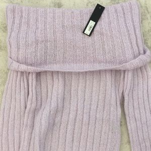 The Limited lilac off the shoulder sweater